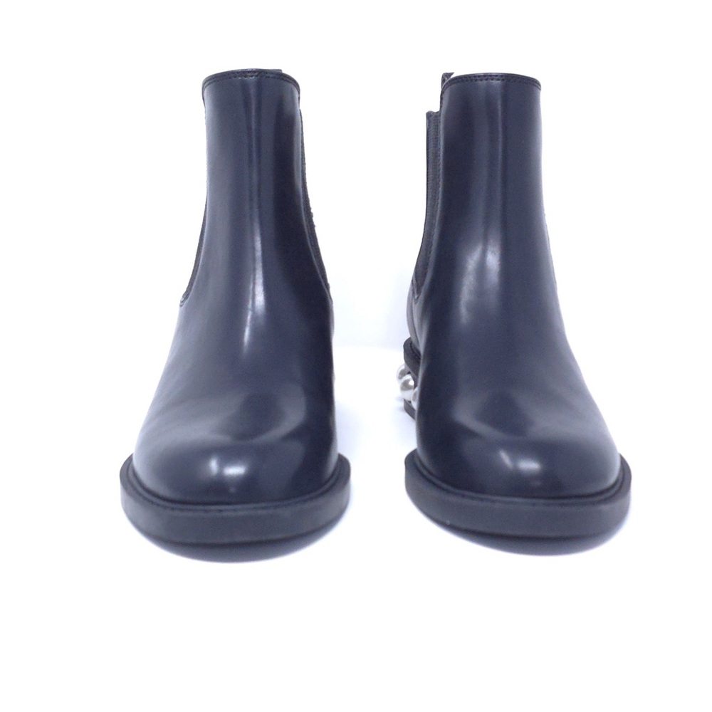 On 34th Jeovana Chelsea Ankle Boots Black Pearl Heel 5.5M - Picture 3 of 11
